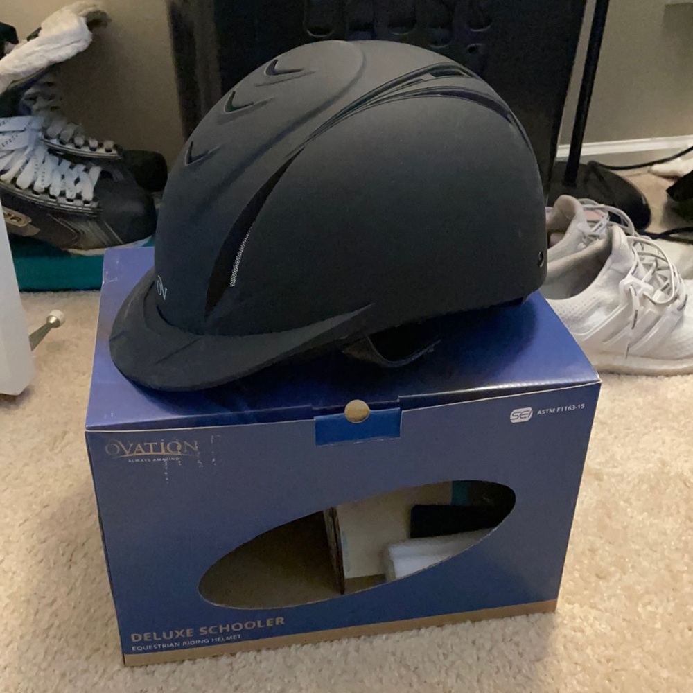 Lightly used riding helmet